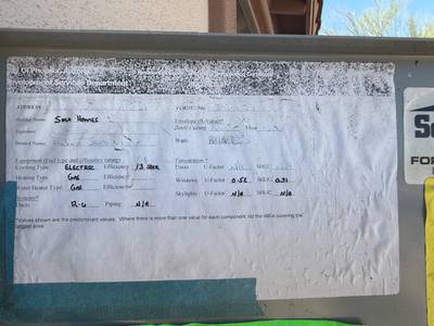 City of Phoenix residential energy compliance certificate